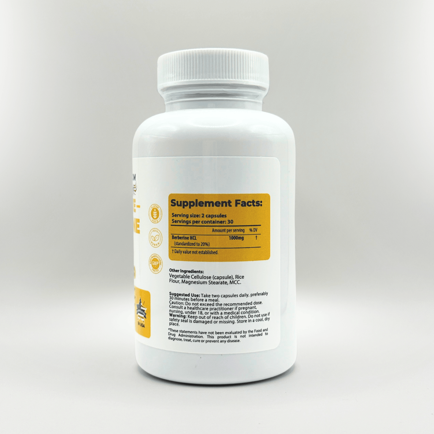 Pure Berberine HCL 1000mg