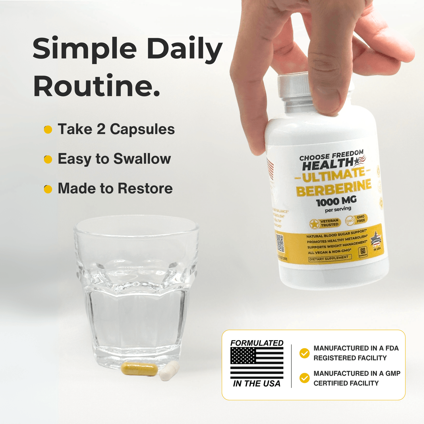 Pure Berberine HCL 1000mg