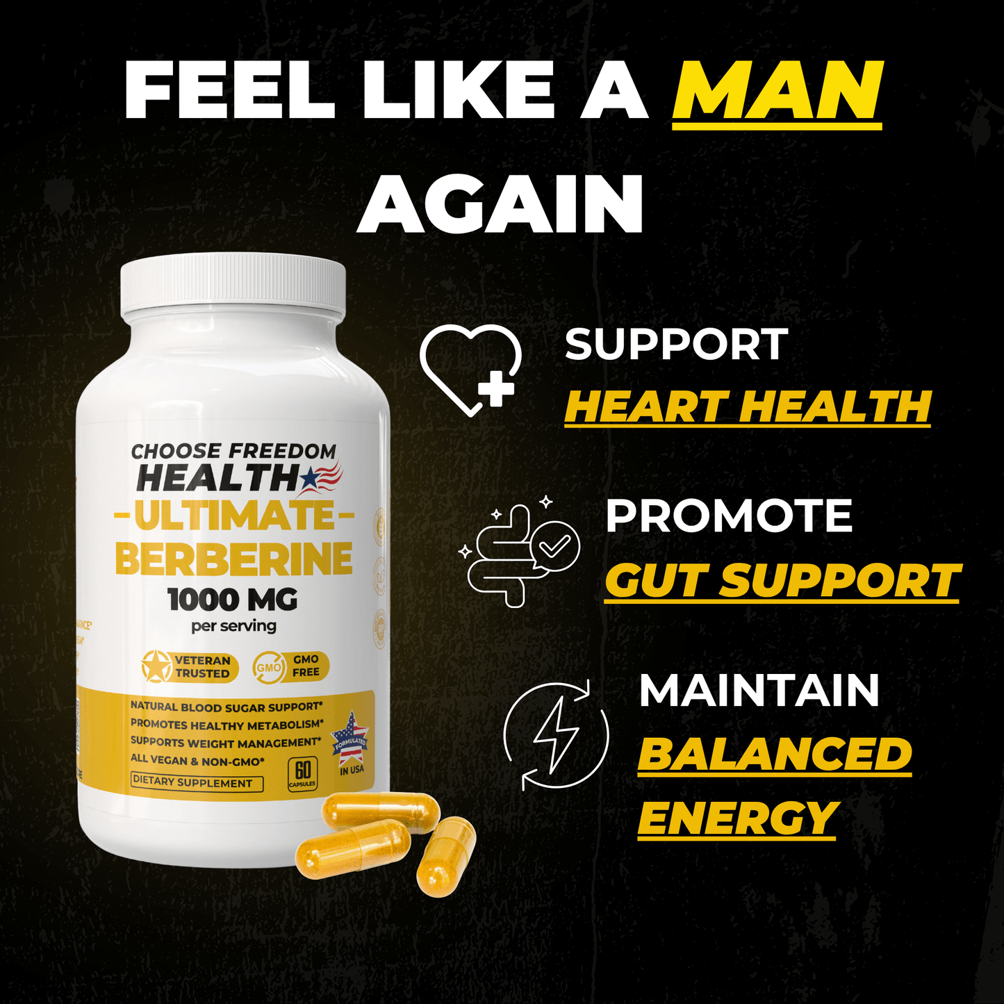 Pure Berberine HCL 1000mg Bundle