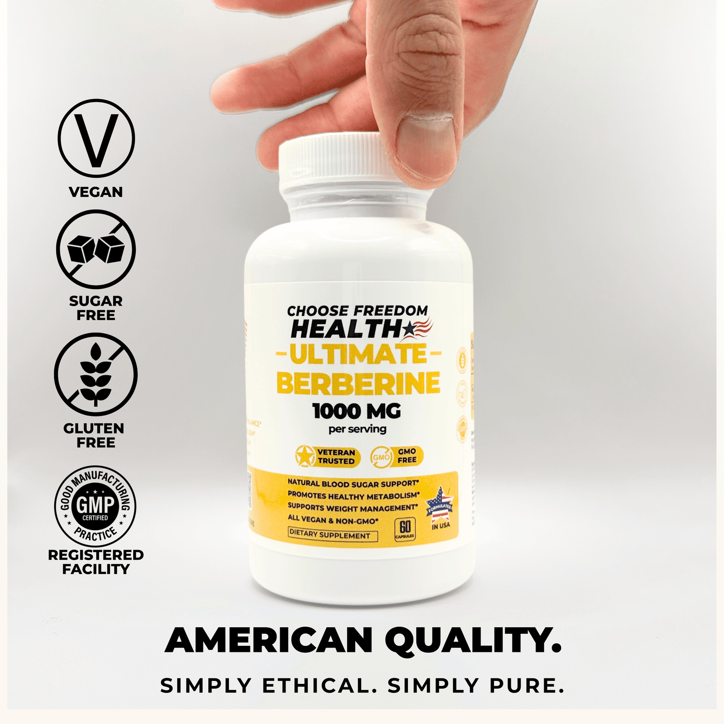 Pure Berberine HCL 1000mg