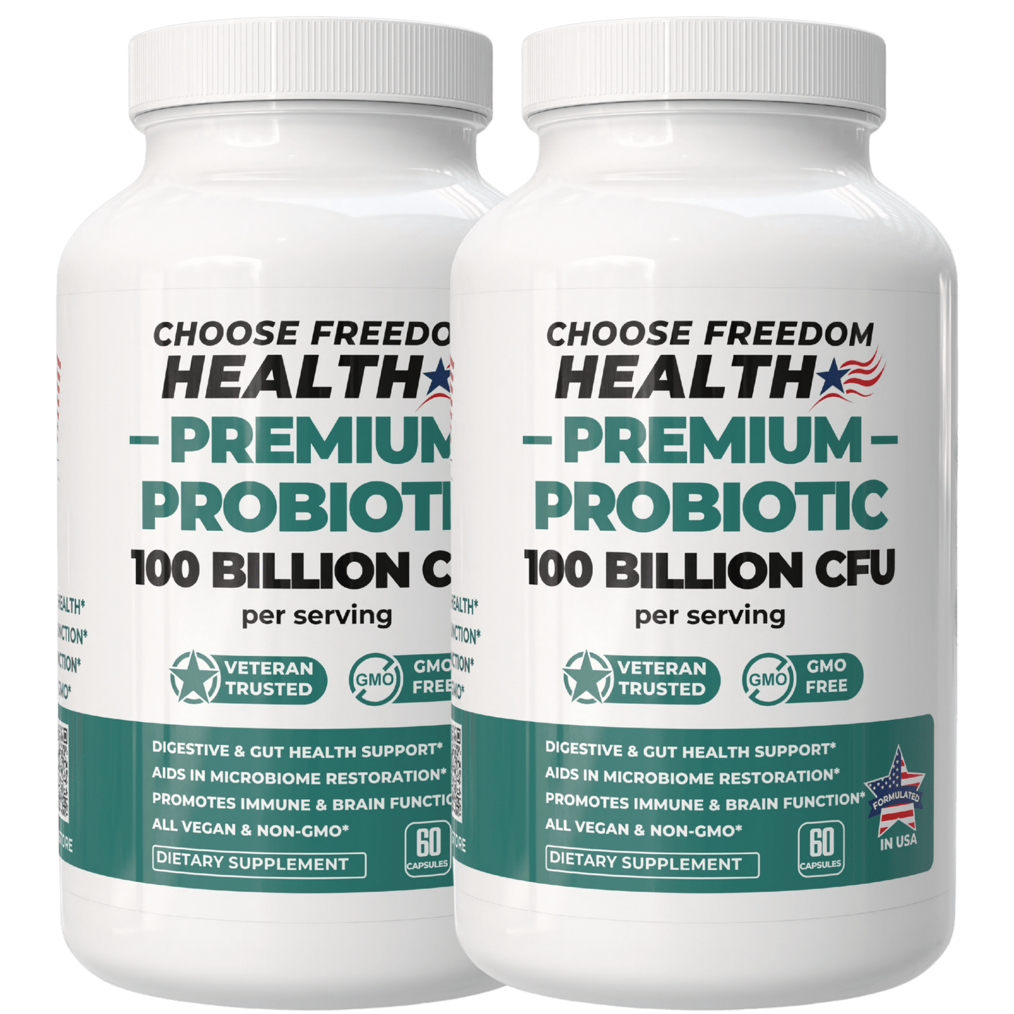 Probiotic 100B CFU Daily Gut Balance & Wellness Support