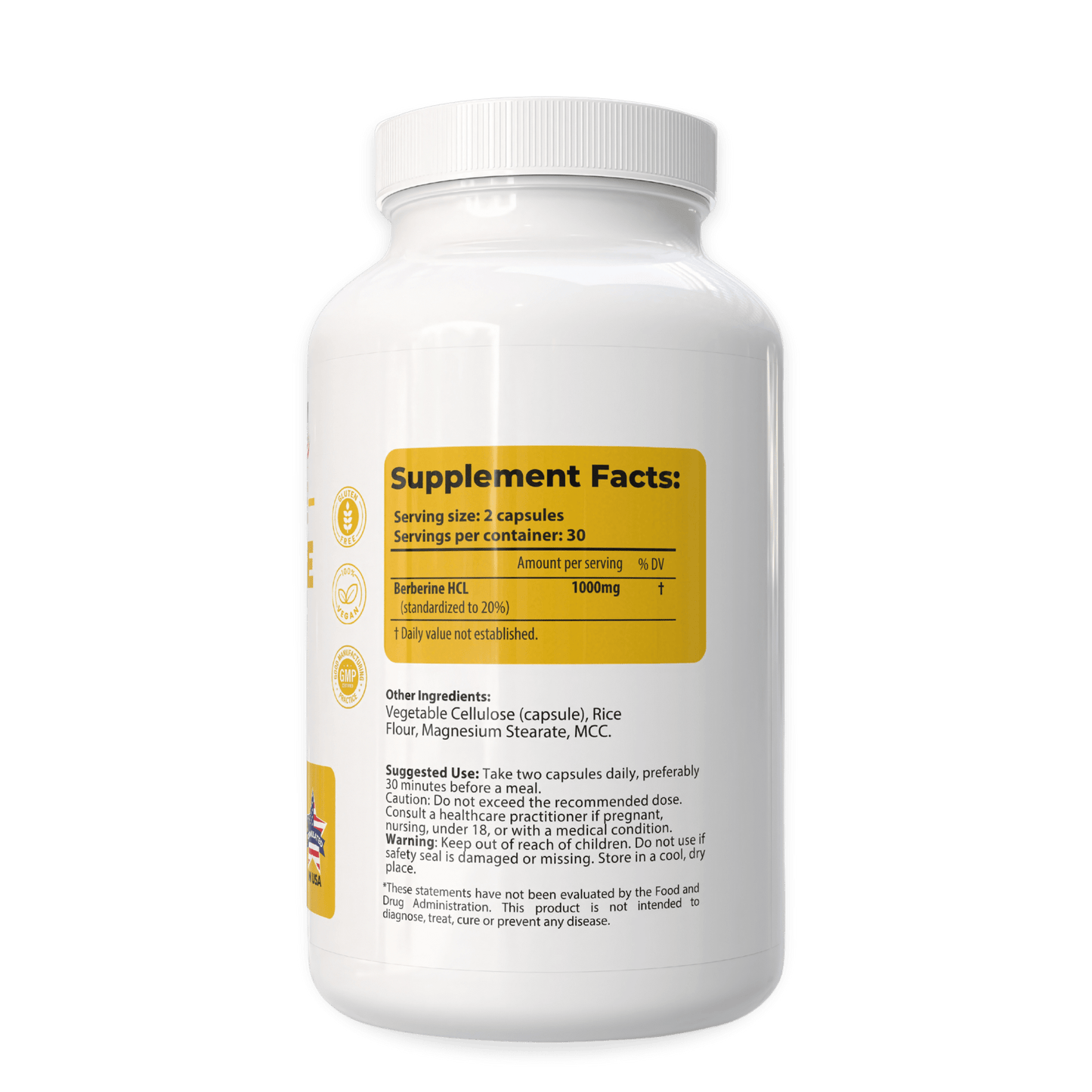 Pure Berberine HCL 1000mg Bundle