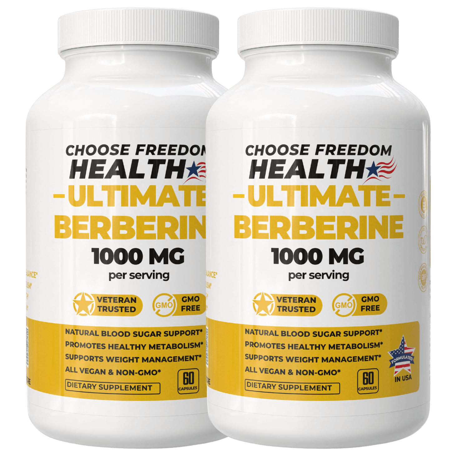 Pure Berberine HCL 1000mg Bundle