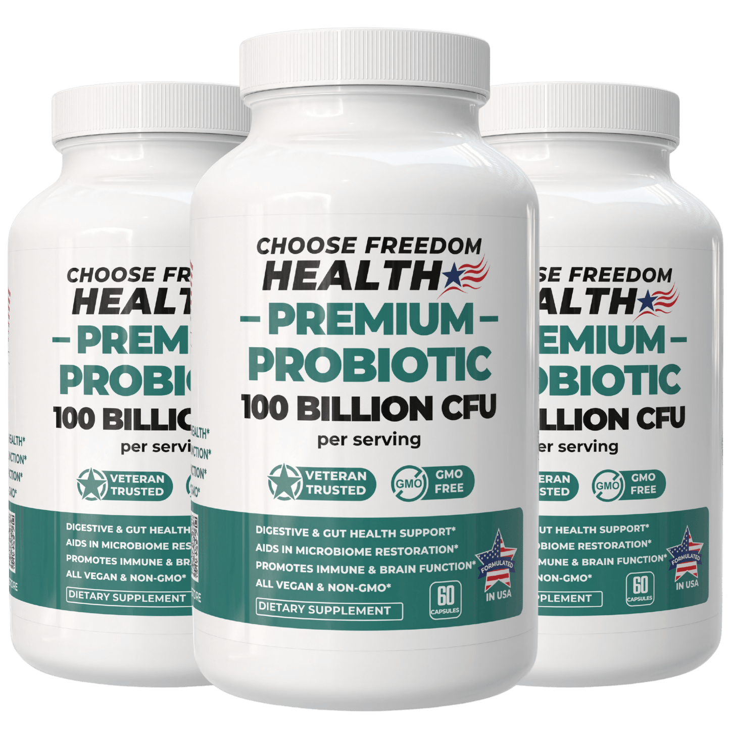 Probiotic 100B CFU Daily Gut Balance & Wellness Support