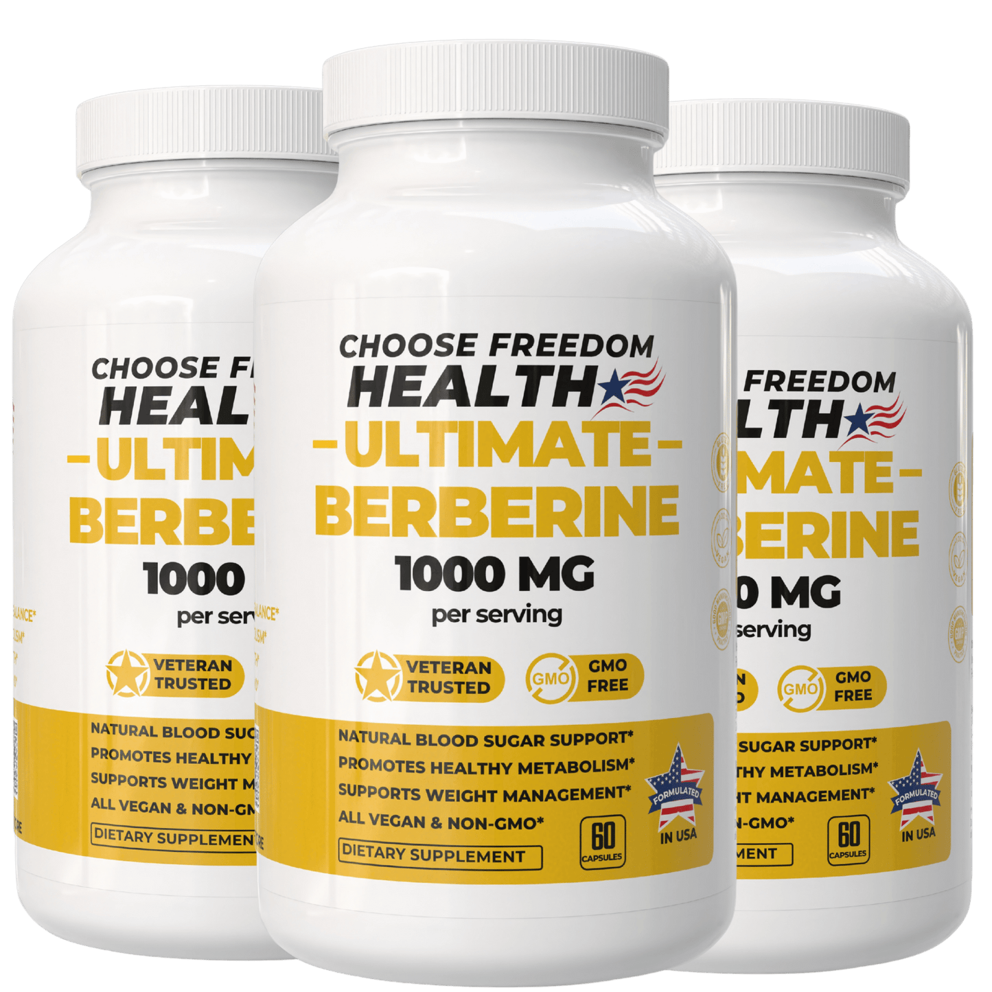Pure Berberine HCL 1000mg Bundle