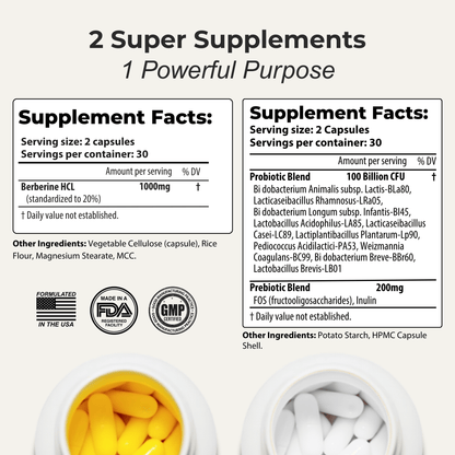 Berberine + Probiotic FREE New Customers Only