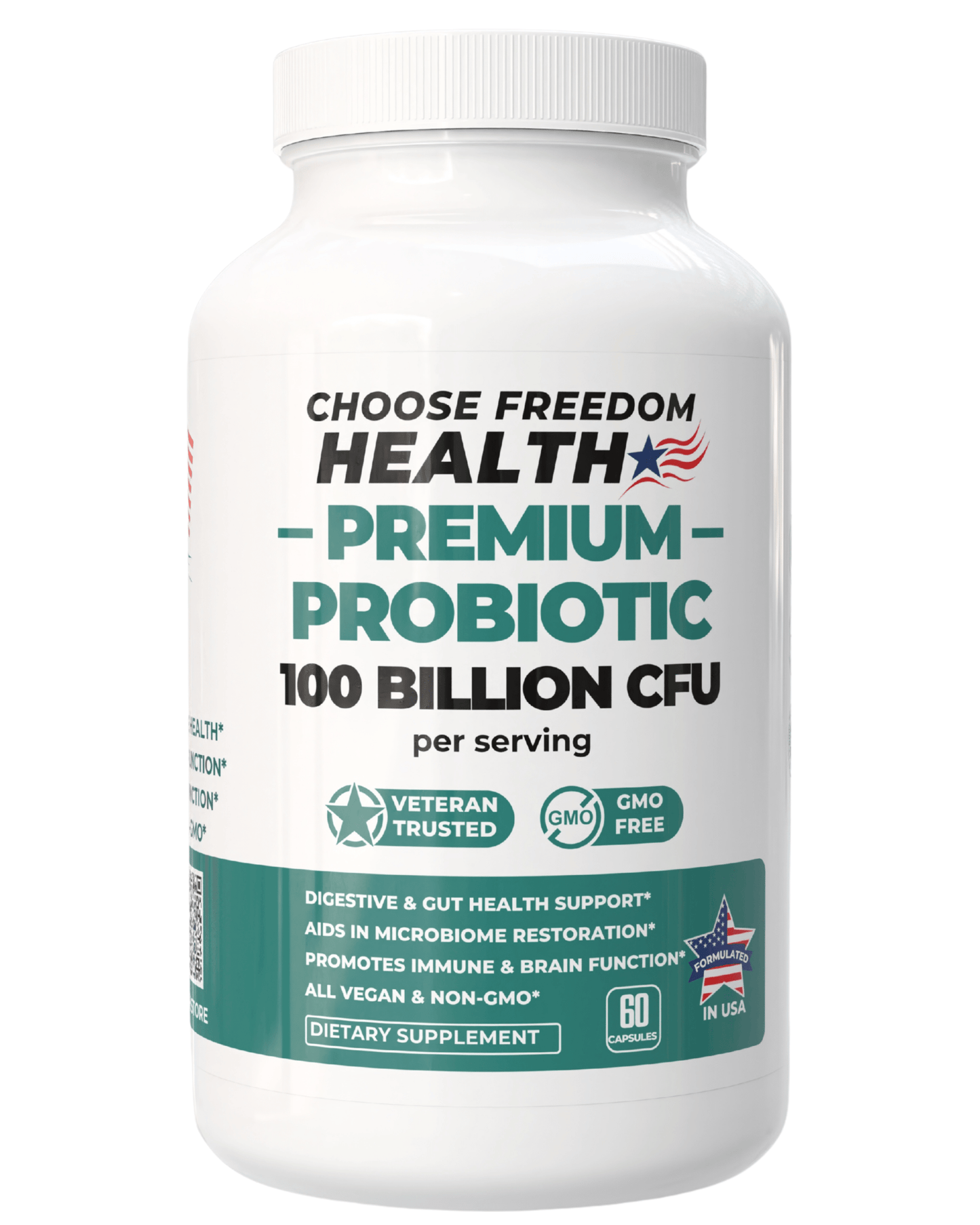 Probiotic 100B CFU Daily Gut Balance & Wellness Support